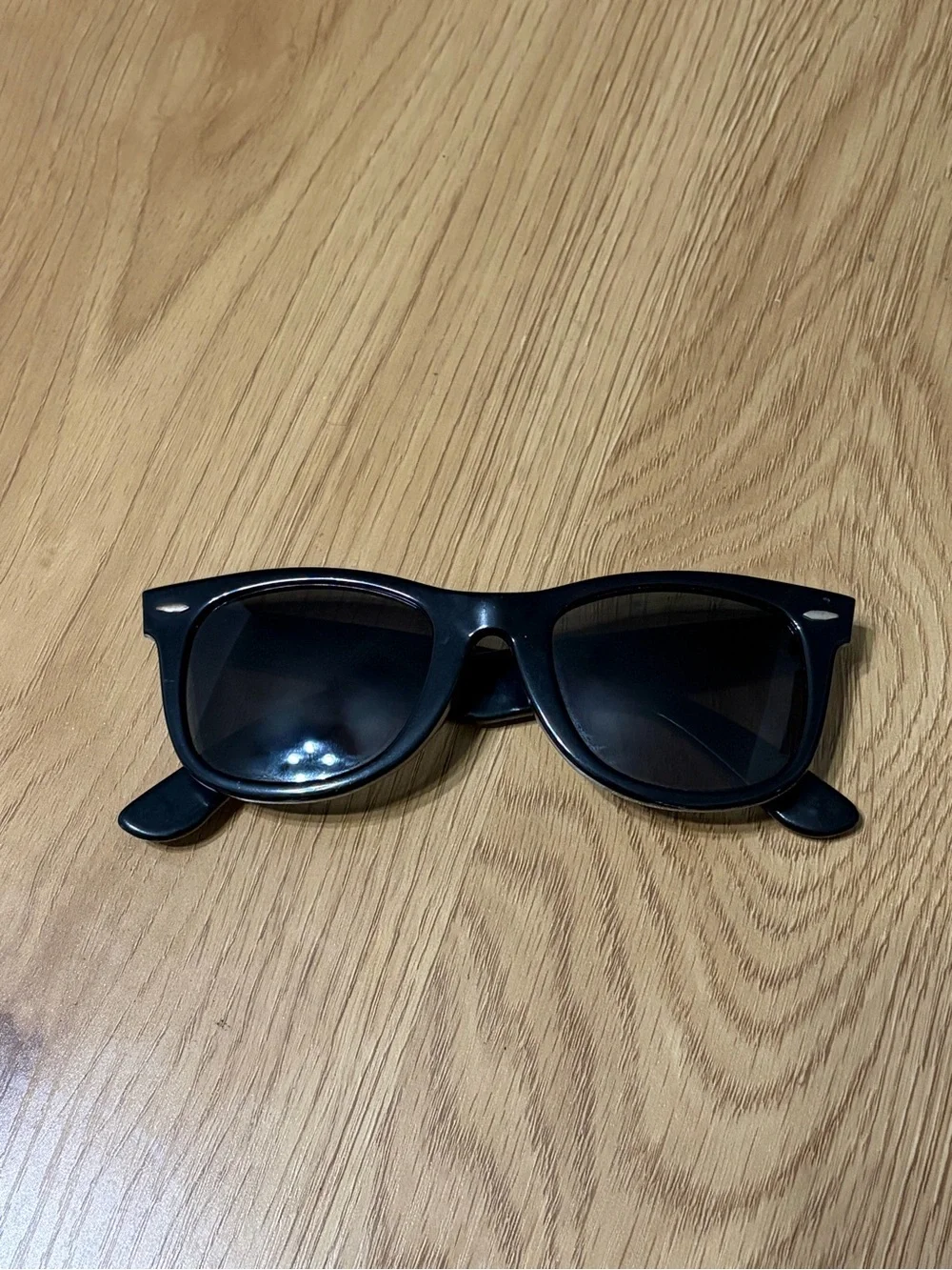 Ray-Ban B&L Bausch and Lomb Black Wayfarer Sunglasses for Men 50-22 Made in USA
